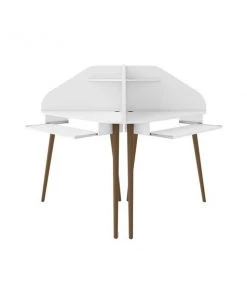 Manhattan Comfort Bradley 2-Piece Cubicle Section Desk, White