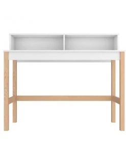 Manhattan Comfort Bowery Desk, White and Oak