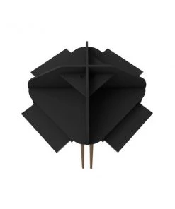 Manhattan Comfort Bradley 4-Piece Round Sectional Cubicle Desk, Black