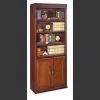 Huntington Club 6 Shelf Wood Bookcase in Vibrant Cherry