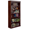 Huntington Club 6-Shelf Bookcase in Vibrant Cherry