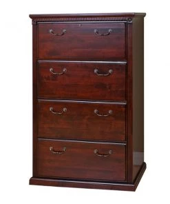 Huntington Club 4 Drawer Lateral File in Vibrant Cherry