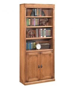 Huntington Oxford Bookcase with lower doors (Wheat)