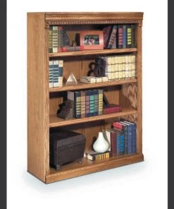Huntington Oxford 7 Shelf 84"H Wood Bookcase in Wheat