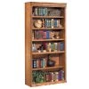 Huntington Oxford 6 Shelf 72"H Wood Bookcase in Wheat