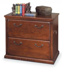 Huntington Oxford Lateral 2 Drawer File Cabinet in Distressed Burnish
