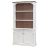 Durham 3 Shelf Bookcase in Weathered White