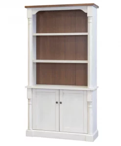 Durham 3 Shelf Bookcase in Weathered White