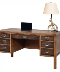 Heritage Computer Desk in Hickory