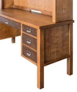 Heritage Computer Credenza Desk in Hickory
