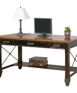 Hartford Writing Desk in Two Tone Distressed Black