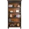 Hartford Bookcase in Two Tone Distressed Black
