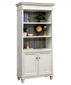 Hartford Bookcase with Lower Doors White