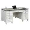 Hartford Double Pedestal Desk White