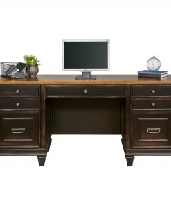 Hartford Credenza in Two Tone Distressed Black