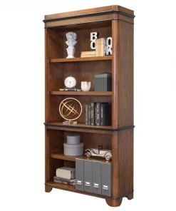 Kensington 5 Shelf Open Bookcase in Warm Fruitwood