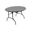 Mitylite Plastic Folding Table, Gray, 48In. Round