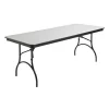 Mitylite Plastic Folding Table, Gray, 30 x 72 In.