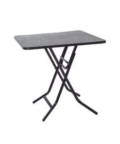 Mitylite Plastic Folding Table, Gray, 36In. Square