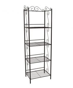 Monarch Specialties Bookcase, 70"H, Copper Metal Etagere