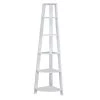 Monarch Specialties Bookcase, 72"H, White Corner Accent Etagere