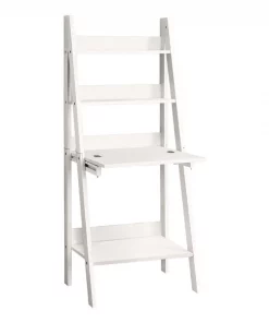Monarch Specialties Computer Desk, 61"H, White Ladder Style