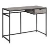 Monarch Specialties Computer Desk, 42"L, Grey, Dark Grey Metal