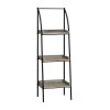 Monarch Specialties Bookcase, 48"H, Dark Taupe, Black Metal