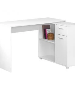Monarch Specialties Computer Desk, 46"L, White With A Storage Cabinet