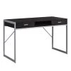 Monarch Specialties Computer Desk, 48"L, Espresso, Silver Metal