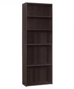 Monarch Specialties Bookcase, 72"H, Espresso With 5 Shelves