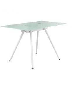 Monarch Specialties Computer Desk - 28"X 48" / White / 8Mm Tempered Glass