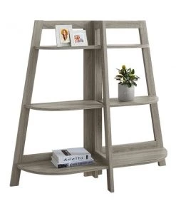 Monarch Specialties Bookcase Accent Etagere - 48"H / Dark Taupe