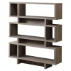 Monarch Specialties BOOKCASE - 55"H / DARK TAUPE MODERN STYLE