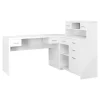 Monarch Specialties COMPUTER DESK - WHITE LEFT OR RIGHT FACING CORNER