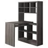 Monarch Specialties COMPUTER DESK - DARK TAUPE LEFT OR RIGHT FACING CORNER