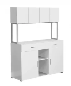 Monarch Specialties OFFICE CABINET - 48"L / WHITE STORAGE CREDENZA