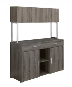 Monarch Specialties OFFICE CABINET - 48"L / DARK TAUPE STORAGE CREDENZA
