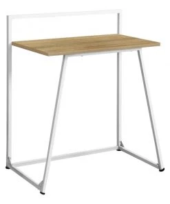 Monarch Specialties COMPUTER DESK - 30"L / JUVENILE NATURAL / WHITE METAL