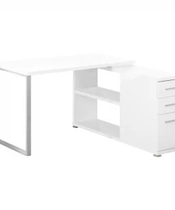 Monarch Specialties COMPUTER DESK - WHITE LEFT OR RIGHT FACING CORNER