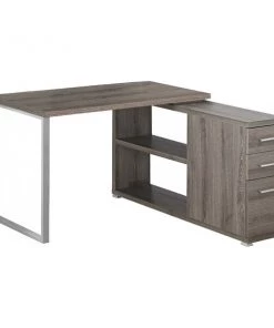 Monarch Specialties COMPUTER DESK - DARK TAUPE LEFT OR RIGHT FACING CORNER