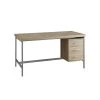 Monarch Specialties COMPUTER DESK - 60"L / NATURAL WITH SILVER METAL