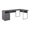 Monarch Specialties COMPUTER DESK - 80"L / GREY LEFT OR RIGHT FACING