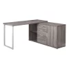 Monarch Specialties COMPUTER DESK - 60"L / DARK TAUPE LEFT OR RIGHT FACING