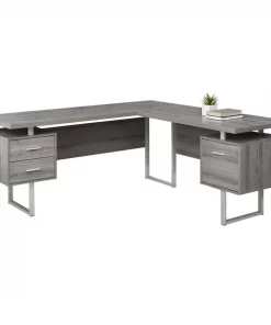 Monarch Specialties COMPUTER DESK - 70"L / DARK TAUPE LEFT OR RIGHT FACING