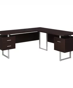 Monarch Specialties COMPUTER DESK - 70"L / ESPRESSO LEFT OR RIGHT FACING