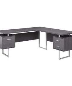 Monarch Specialties COMPUTER DESK - 70"L / GREY LEFT OR RIGHT FACING