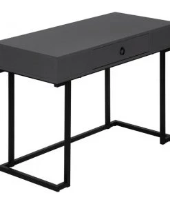 Monarch Specialties Computer Desk - 42"L / Modern Grey / Black Metal