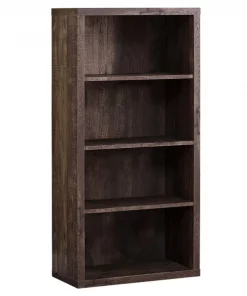 Monarch Specialties BOOKCASE - 48"H / BROWN RECLAIMED WOOD-LOOK/ ADJ. SHELVES