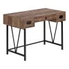 Monarch Specialties COMPUTER DESK - 48"L / BROWN RECLAIMED WOOD / BLACK METAL